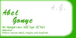 abel gonye business card